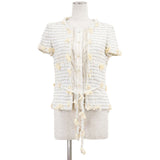 Chanel Tweed Linen Blend Jacket