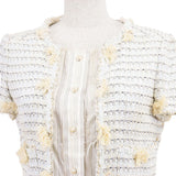 Chanel Tweed Linen Blend Jacket