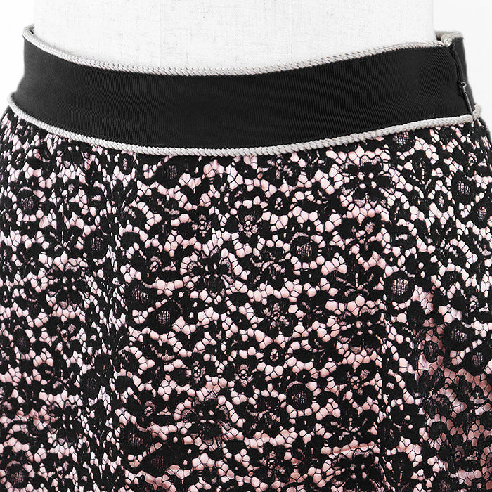 Gucci skirt 415347 Rayon Pink, Black 40