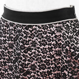 Gucci skirt 415347 Rayon Pink, Black 40