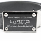 Louis Vuitton Sangle Adventure Damier Graphite Leather Belt