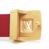 Louis Vuitton Sangle Carre Monogram Leather Belt