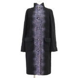 Chanel P52273 Tweed Cashmere Silk Wool Long Coat