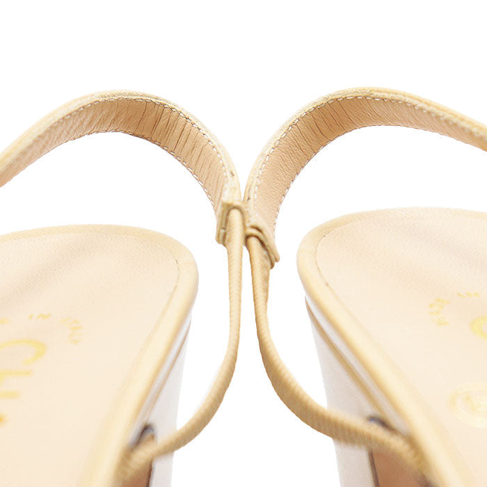 Chanel G31318 COCO Mark Leather Pumps
