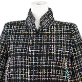 Chanel P61326 Tweed Silk Blend Cropped Jacket