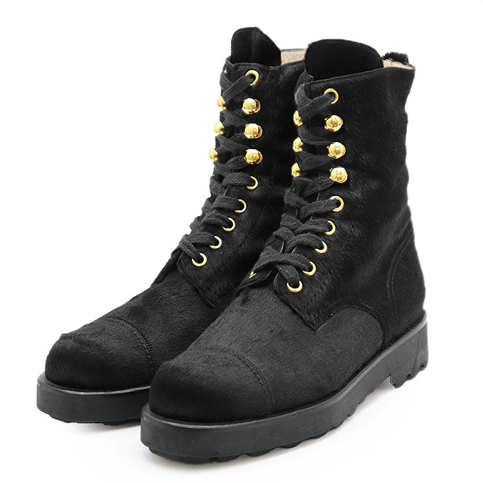 Chanel Harako Lace-up Ankle Boots