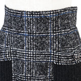 Chanel Glen Check Wool Nylon Skirt
