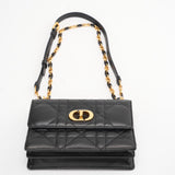 Christian Dior Black Mini Miss Caro Bag Lambskin 2023