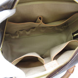 Louis Vuitton Deauville Handbag PVC Coated Canvas Monogram Brown