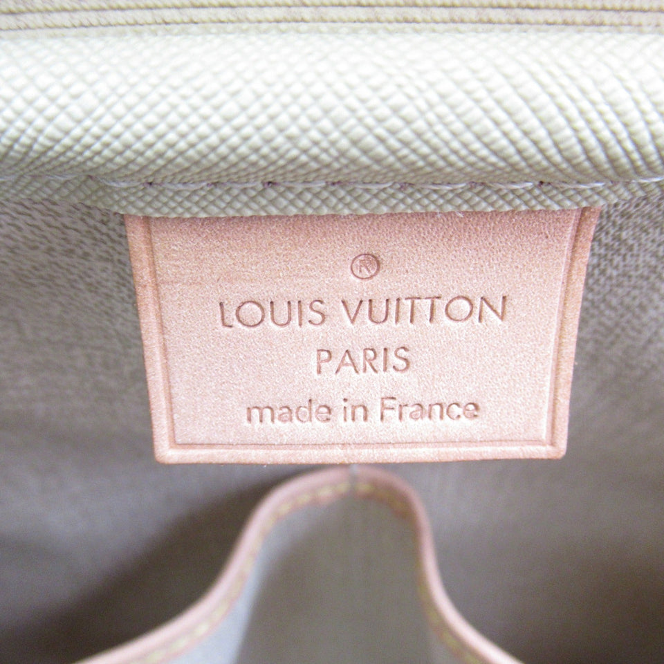 Louis Vuitton Deauville Handbag PVC Coated Canvas Monogram Brown