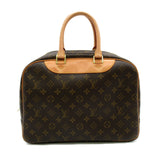 Louis Vuitton Deauville Handbag PVC Coated Canvas Monogram