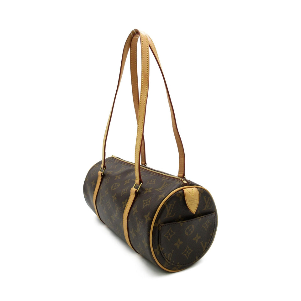 Louis Vuitton Papillon 30 Shoulder Bag PVC Coated Canvas Monogram