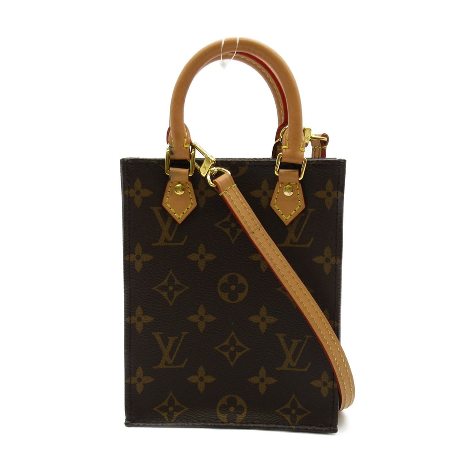 Louis Vuitton Petite Sac Plat Shoulder Bag Coated Canvas