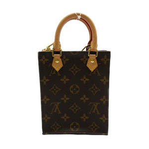 Louis Vuitton Petite Sac Plat Shoulder Bag Monogram Brown