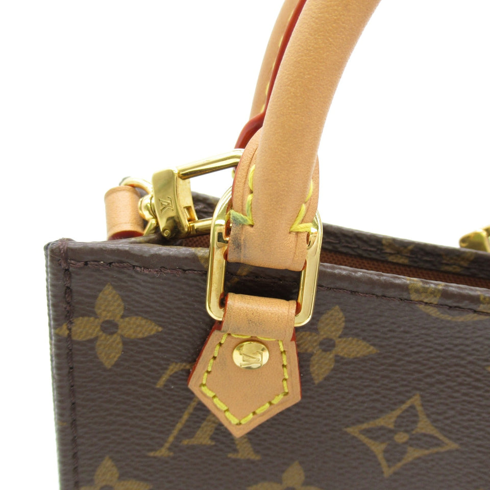 Louis Vuitton Petite Sac Plat Shoulder Bag Coated Canvas