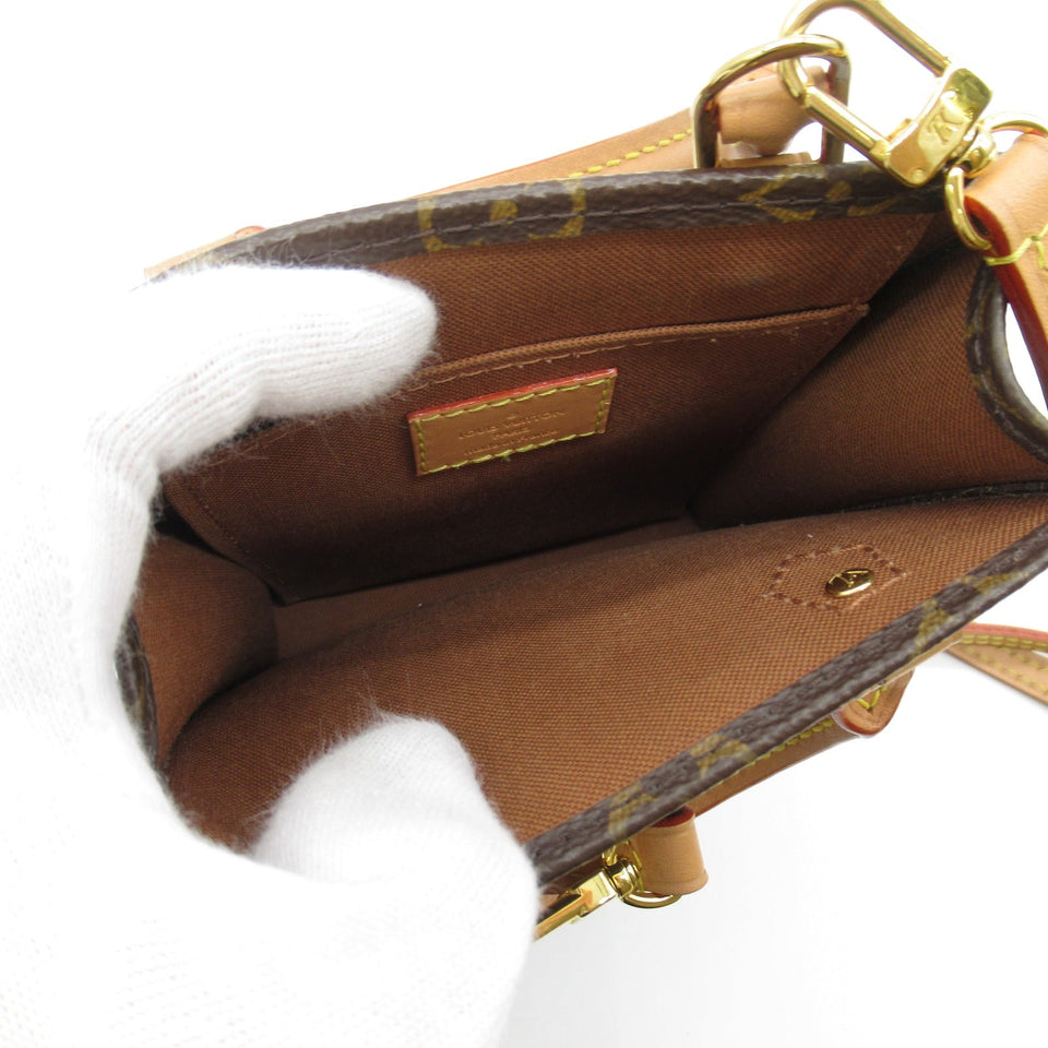 Louis Vuitton Petite Sac Plat Shoulder Bag Coated Canvas