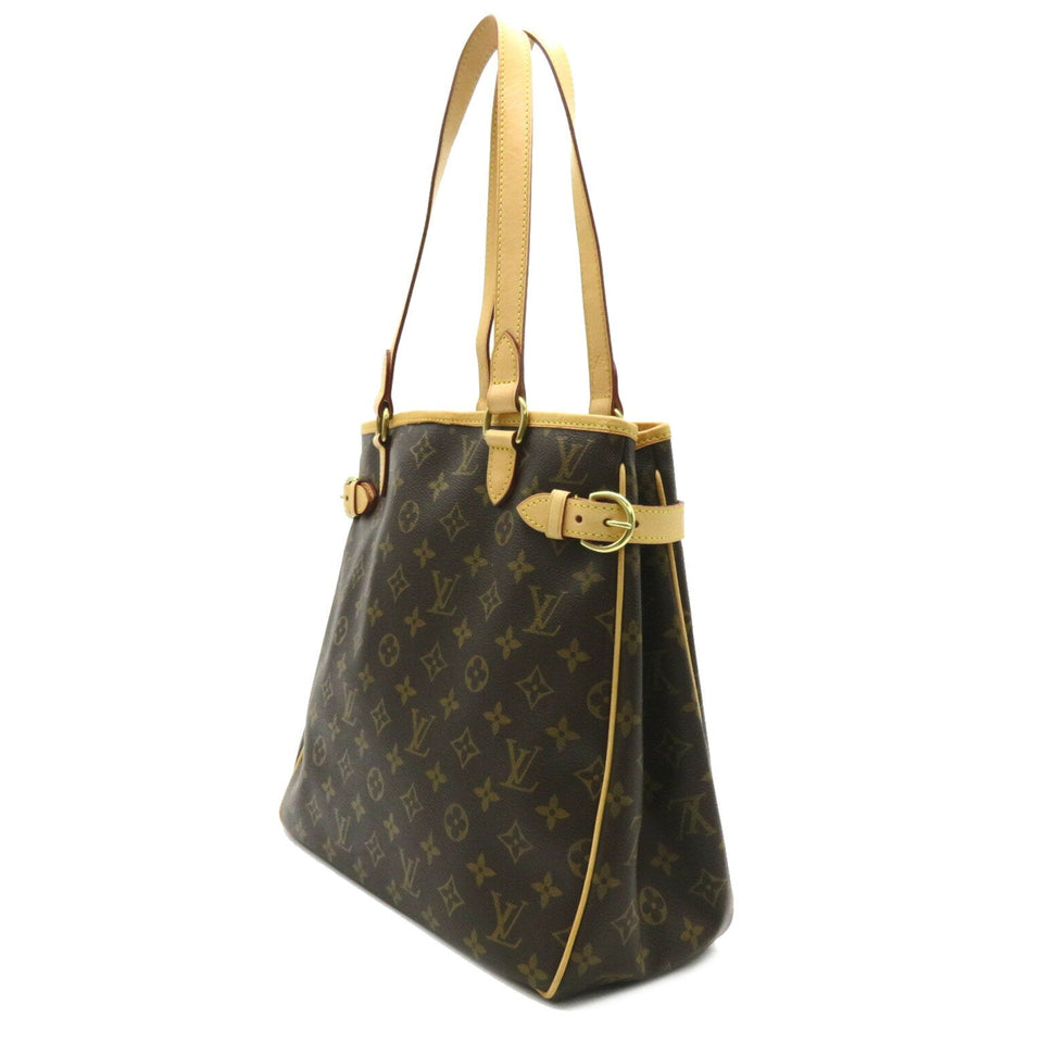 Louis Vuitton Batignolles Vertical PVC Coated Canvas Monogram Tote Bag