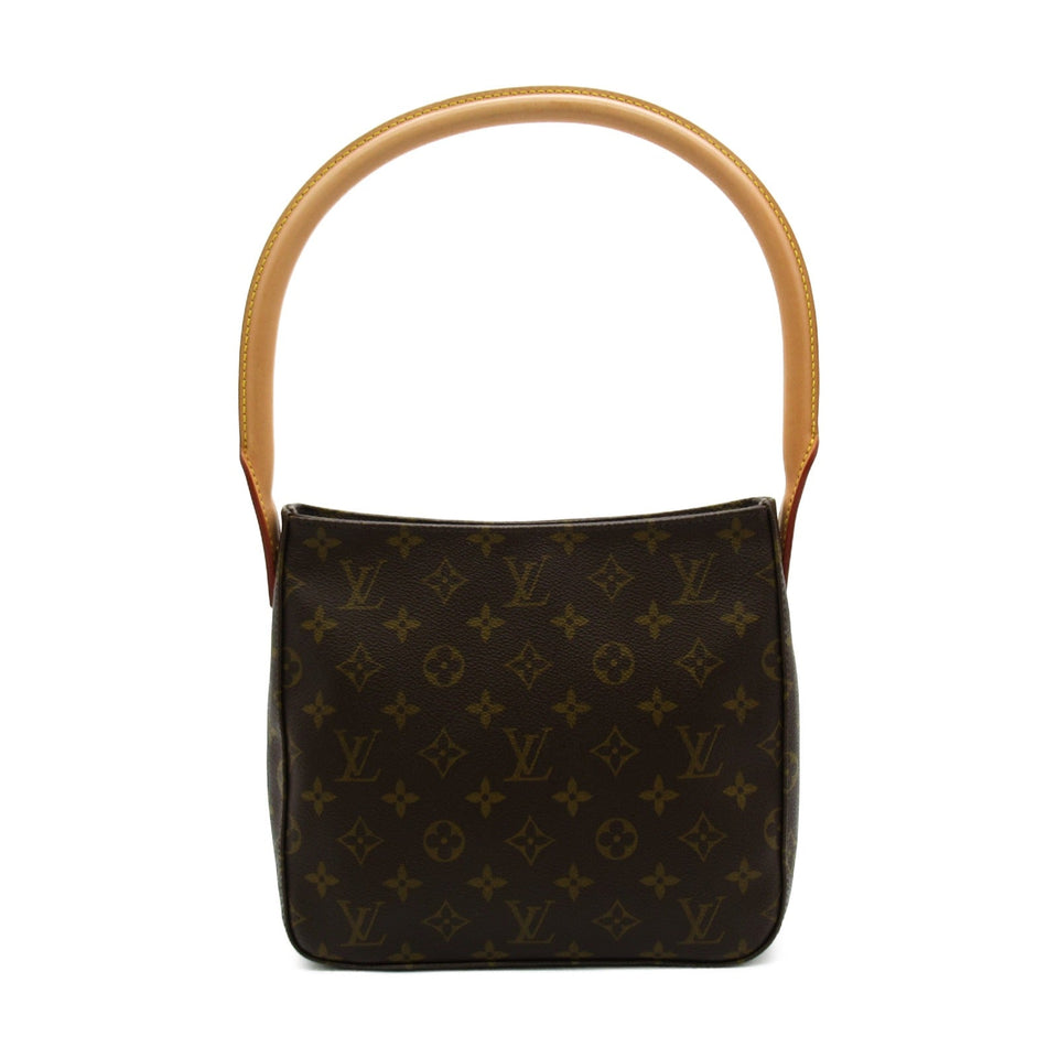 Louis Vuitton Looping MM Shoulder Bag Monogram Brown