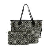 Louis Vuitton Neverfull MM Tote Bag Canvas Monogram Jacquard
