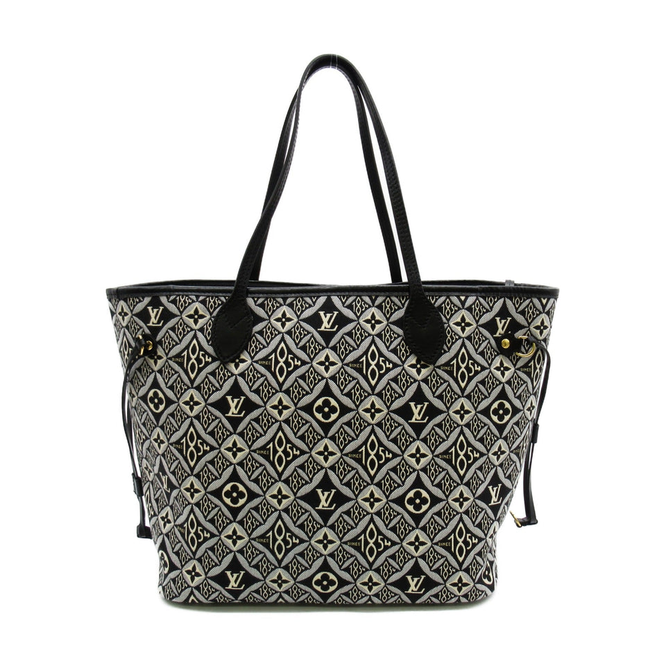 Louis Vuitton Neverfull MM Tote Bag Canvas Monogram Jacquard