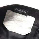 Chanel Coco Mark Button Wool Skirt