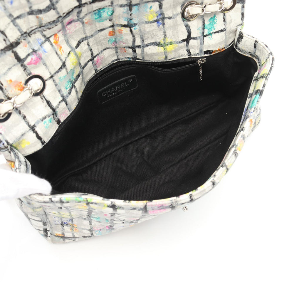 Chanel Coco Mark Paint Graffiti Leather Shoulder Bag