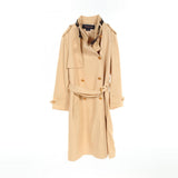 Louis Vuitton Belt Collar LV Button Wool Viscose Coat