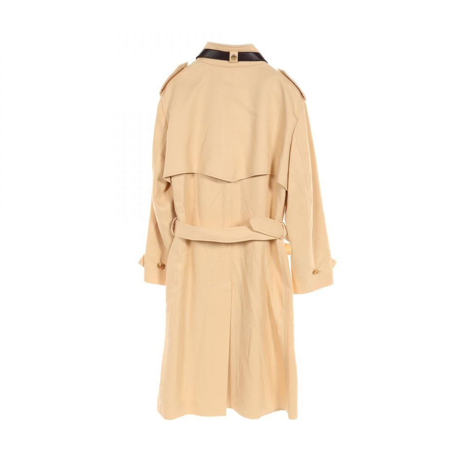 Louis Vuitton Belt Collar LV Button Wool Viscose Coat