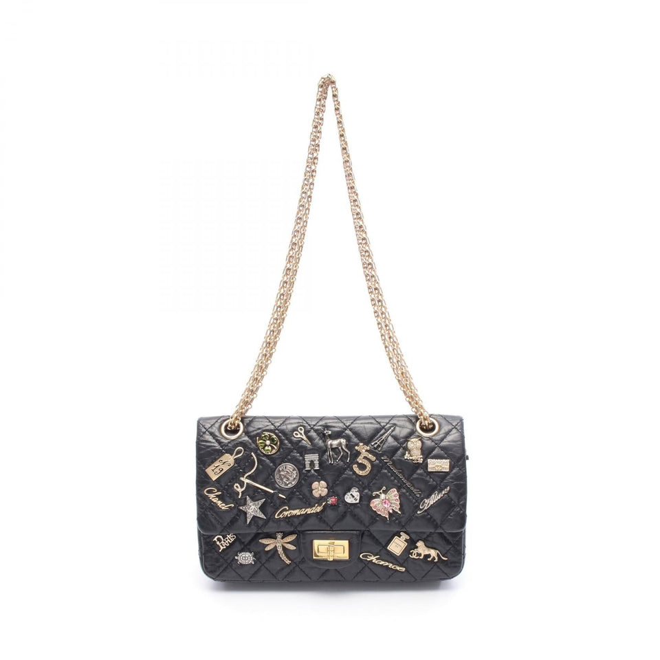 Chanel 2.55 Matelasse Mademoiselle Chain Leather Shoulder Bag