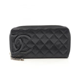 Chanel Cambon Line Leather Long Wallet