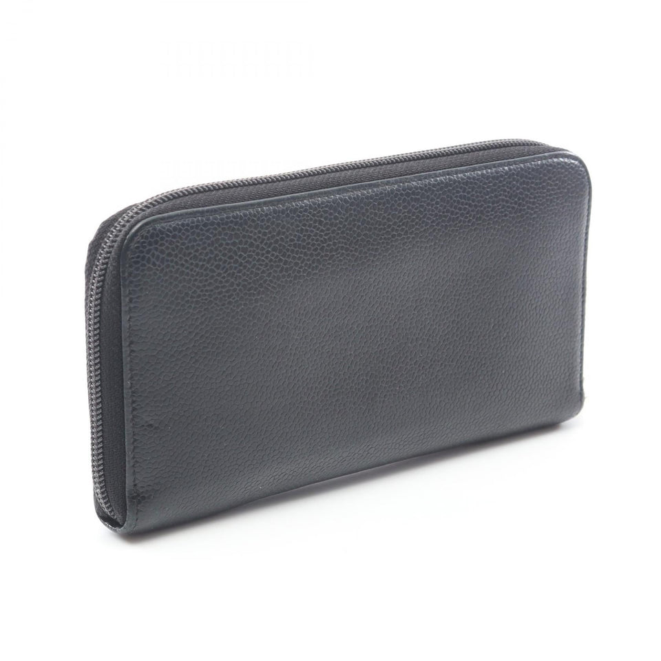 Chanel Coco Mark Caviar Skin Long Wallet