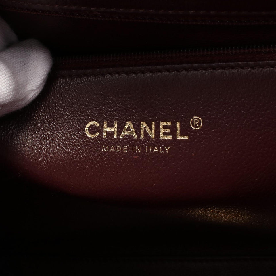 Chanel Chevron V Stitch Calfskin Shoulder Bag