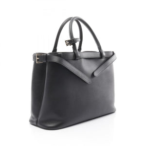 Prada Buckle Double Belt Leather Handbag