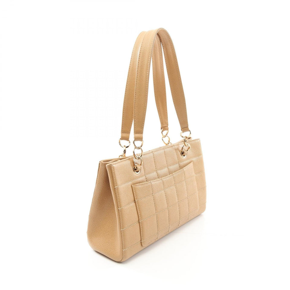 Chanel Choco Bar Grained Calfskin Tote Bag