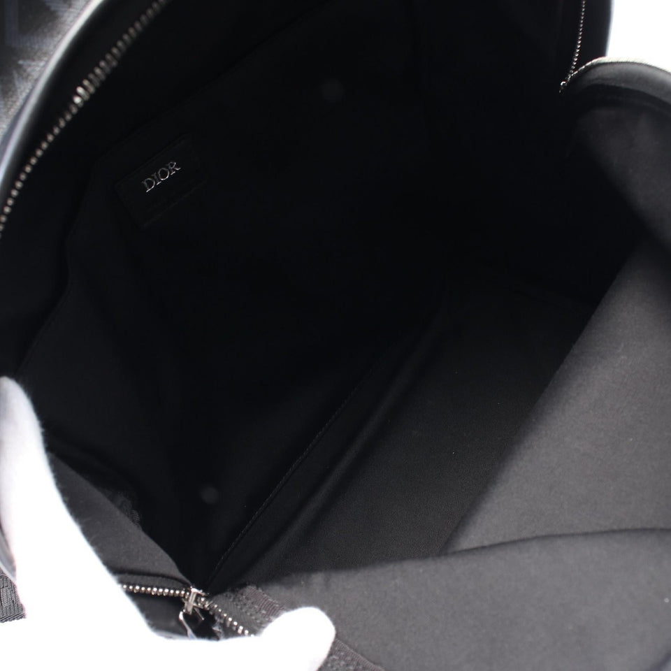 Dior Homme Rider CD Diamond PVC Coated Canvas Leather Backpack