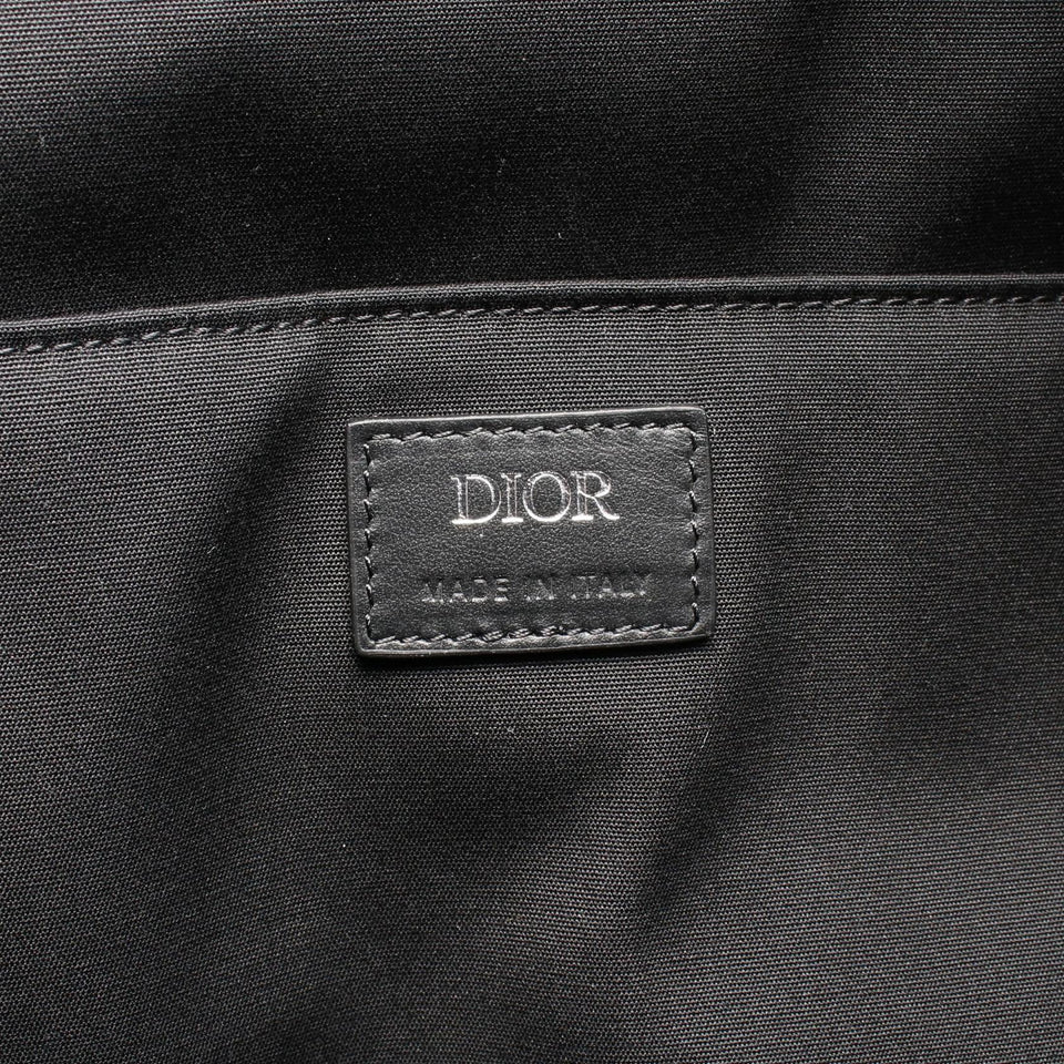 Dior Homme Rider CD Diamond PVC Coated Canvas Leather Backpack