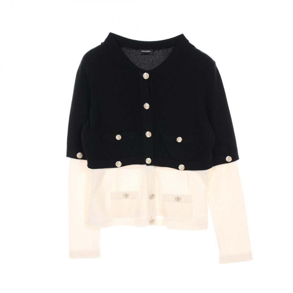 Chanel Coco Mark Button Cashmere igan