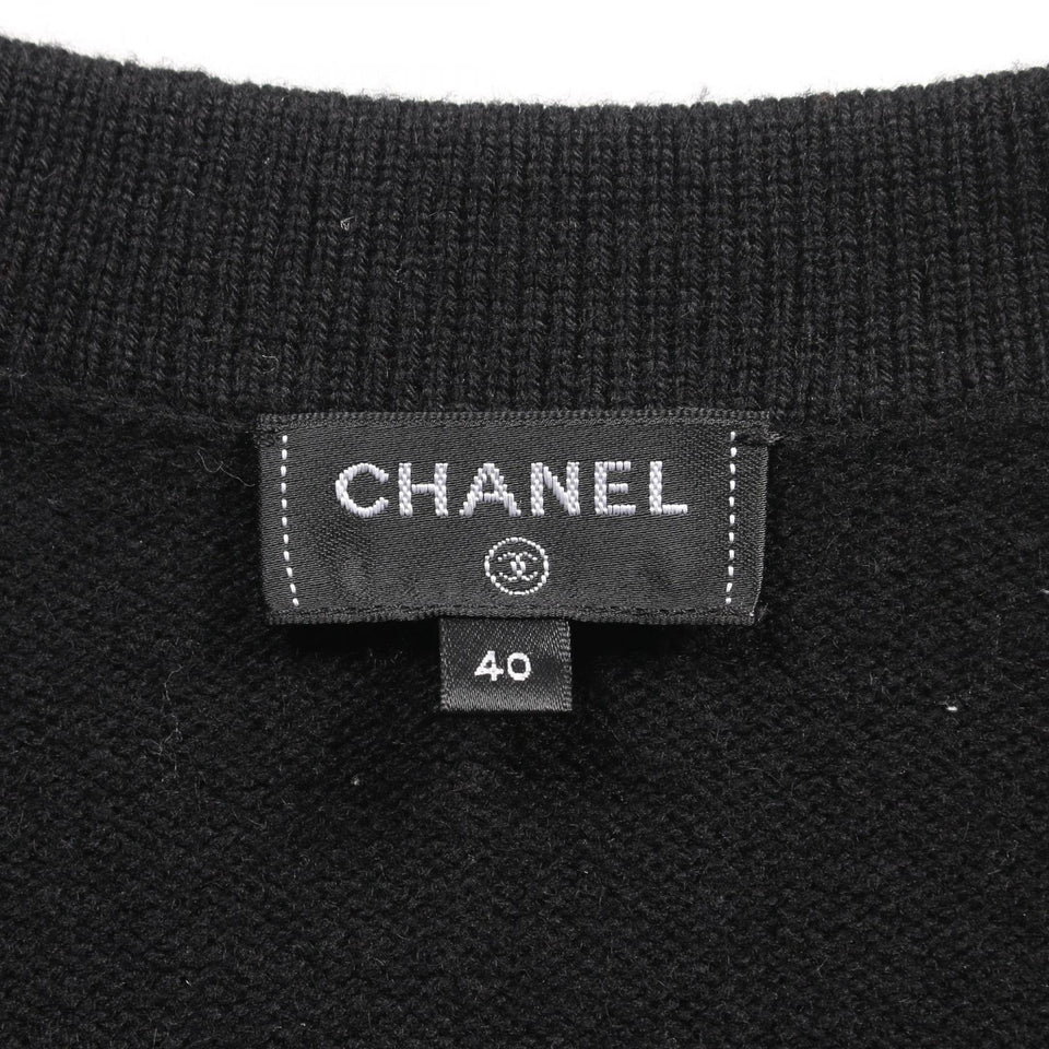 Chanel Coco Mark Button Cashmere igan