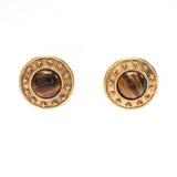 Chanel Tiger Eye Earrings