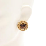 Chanel Tiger Eye Earrings