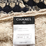 Chanel Coco Mark Button Rayon Cotton Silk Dress