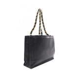 Chanel De Coco Mark Lambskin Tote Bag