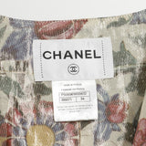Chanel No Collar Jacket Leather Jacket