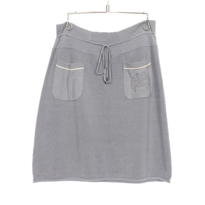 Chanel Coco Mark Silk Skirt