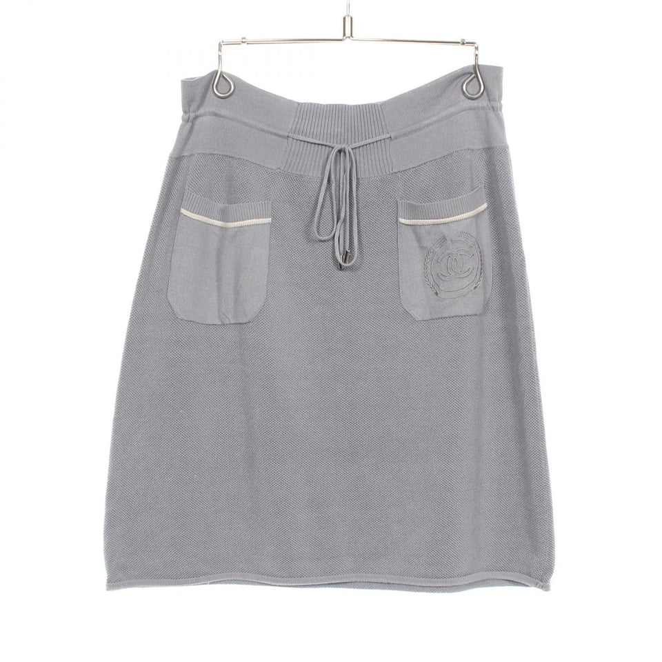 Chanel Coco Mark Silk Skirt