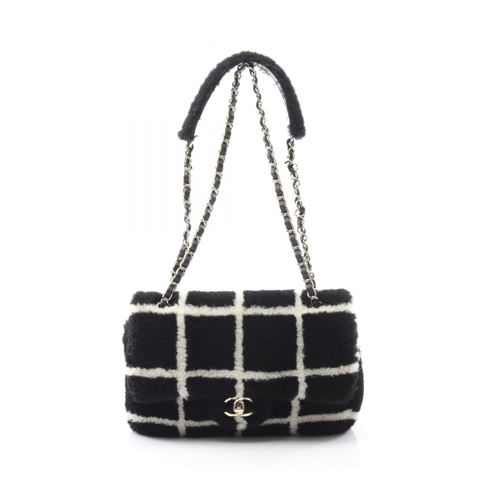 Chanel Coco Mark Shearling Shoulder Bag
