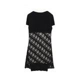 Chanel Coco Mark Button Cotton Rayon Dress