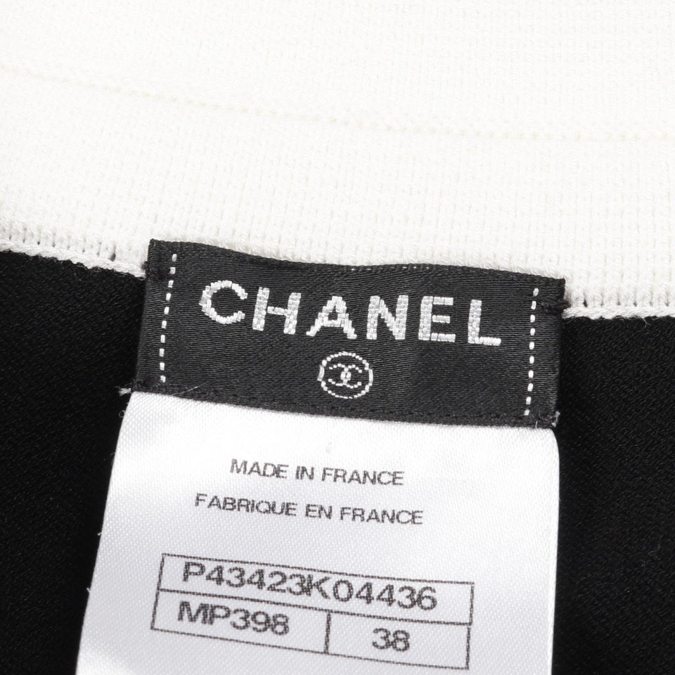 Chanel Coco Mark Button Cotton Rayon Dress