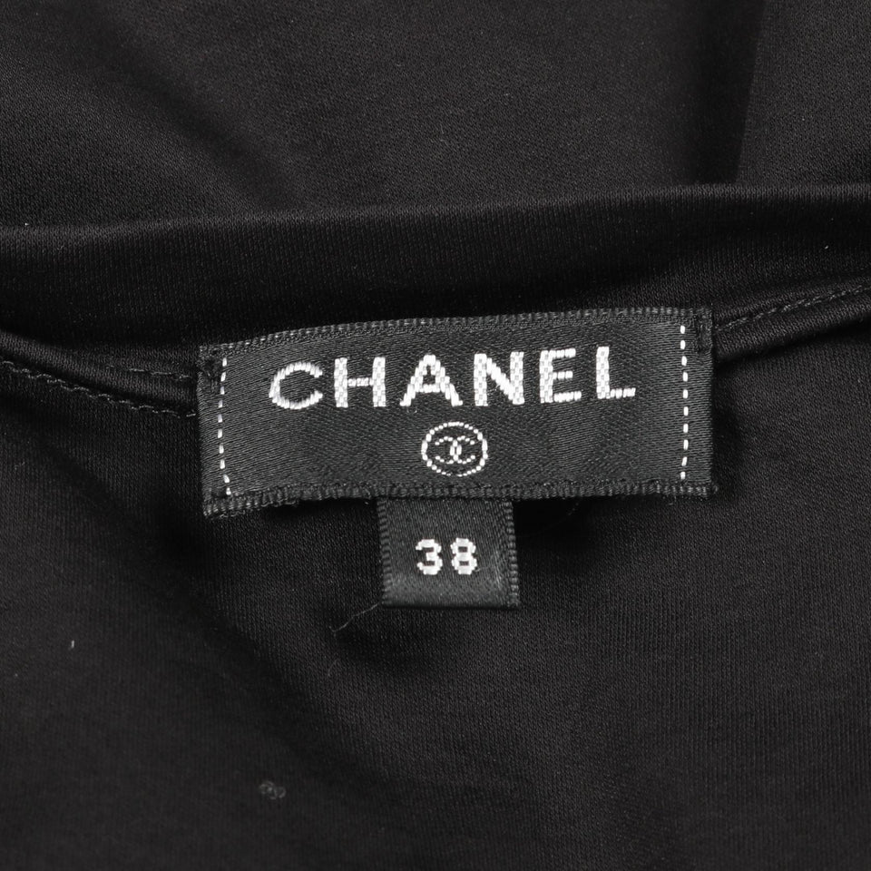 Chanel Gabrielle Flocky Print Cotton Top