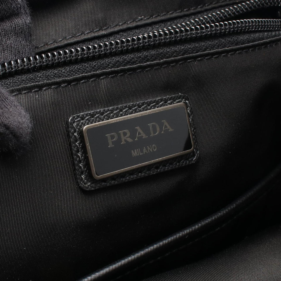 Prada 2VZ135 Nylon Saffiano Leather Backpack